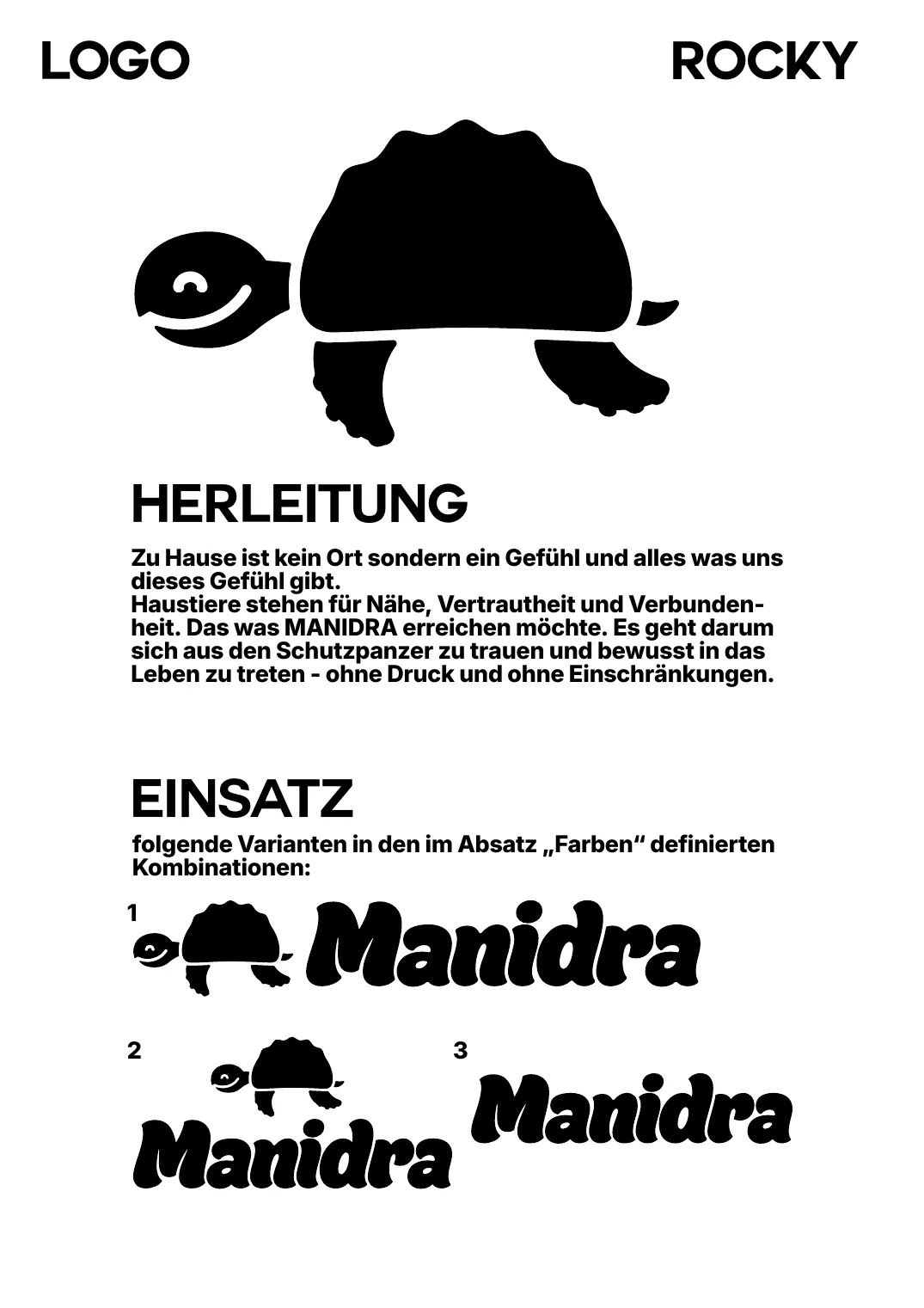 Logo-Charakter Rocky